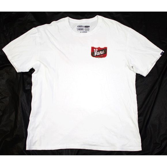 Vans Other - Vans Mens Short Sleeve White T Shirt Size X-Large